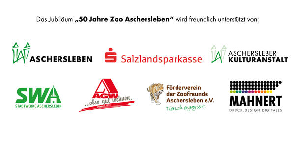 Bild vergrößern: Logoleiste zum Jubilum 50 Jahre Zoo